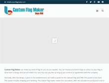 Tablet Screenshot of customflagmaker.com